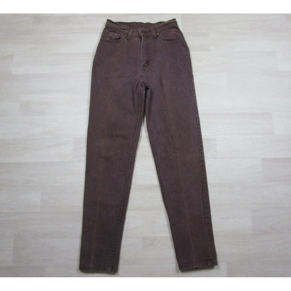 Vintage 90s Levis 512 Jeans Womens (26" Waist) Slim Fit Straight Leg Denim Brown